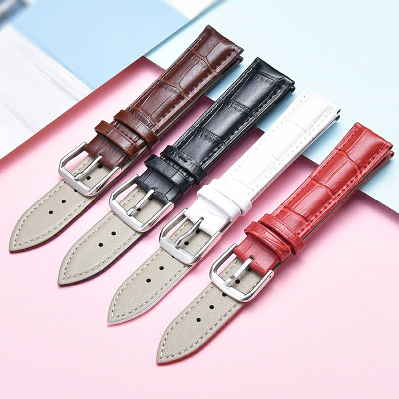 Cow Leather Watch Strap with Buckle, 200mm Length 13mm Width Compatible with JUNO MALLET 30mm Watch