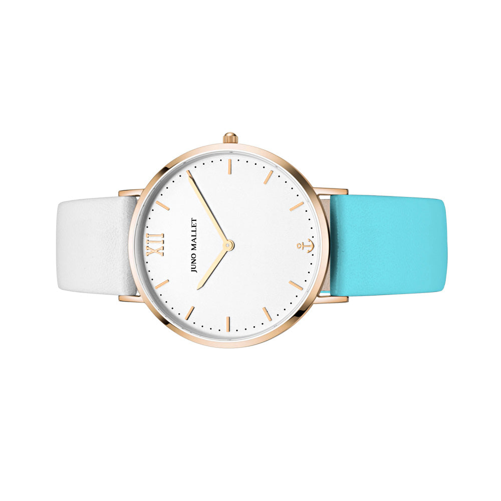 CLASH / 蒂芙尼藍色 / 白色 / 36 毫米 / 女士手鍊手錶