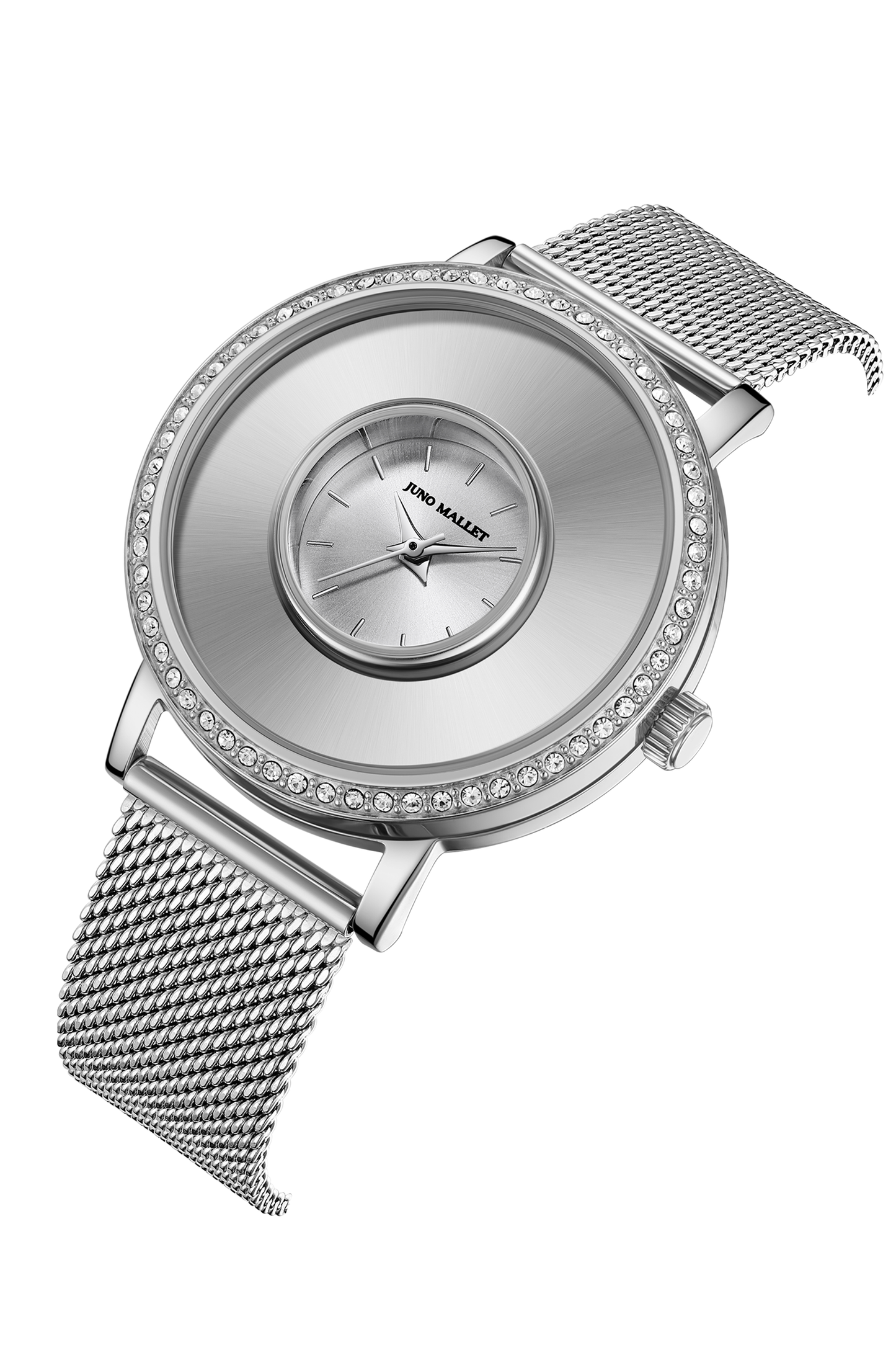 <transcy>水晶活潑小盒手錶|女士銀色調簡約手錶+ DIY 浮飾|寵物系列</transcy>